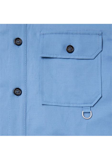 Overshirt a Mezza Manica - Azzurro Polvere/Carta da zucchero PAOLO PECORA | Camicie | G081 00636634